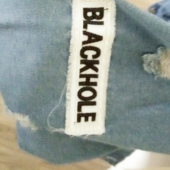 Distressed Denim Jacket with Patches - Picture 4 of 4